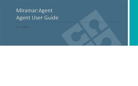 Agent User Manual .